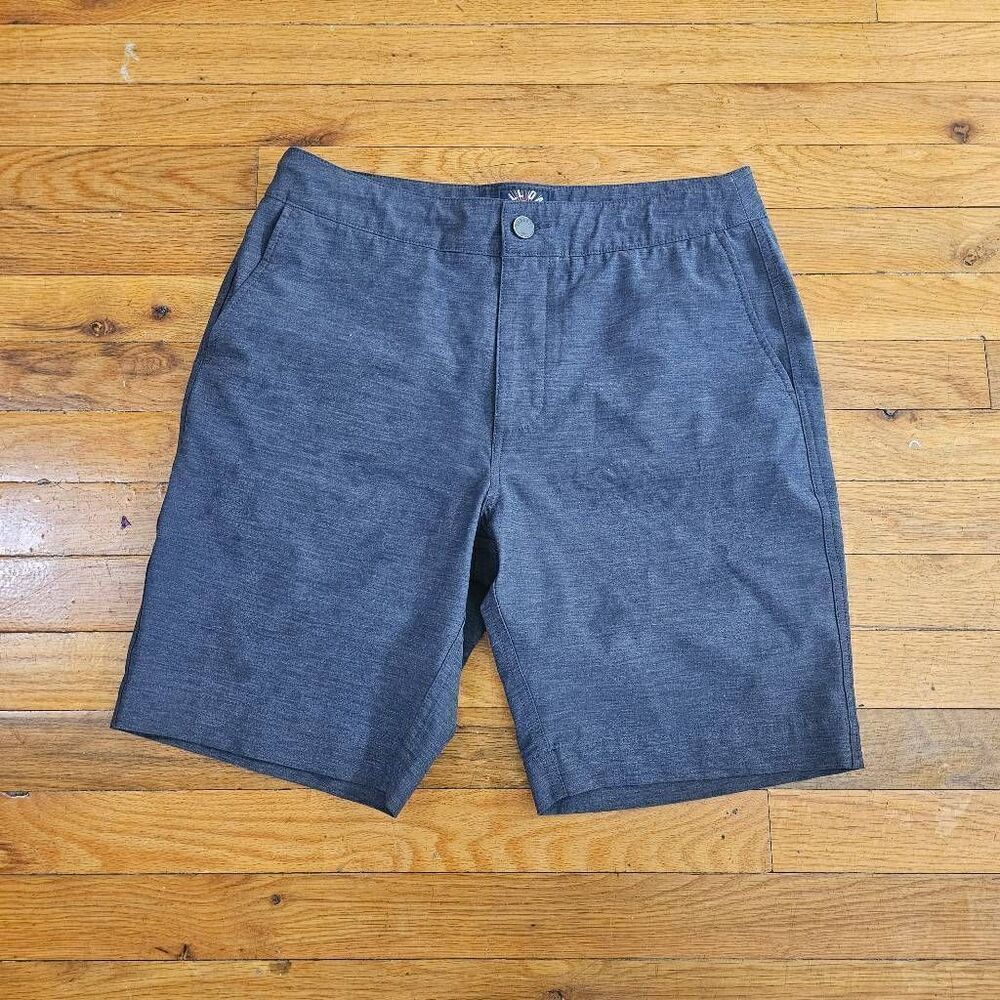 Faherty Mens Charcoal Gray All Day Shorts Size 30 9 Inch Inseam Stretch
